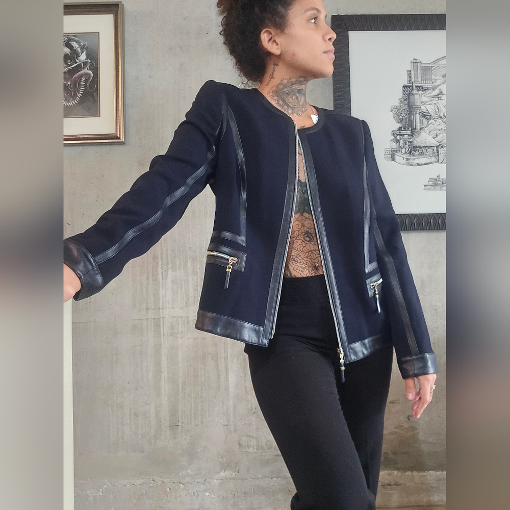Basler Navy and Black Women's Jacket